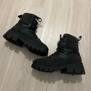 Zara Black Combat boots